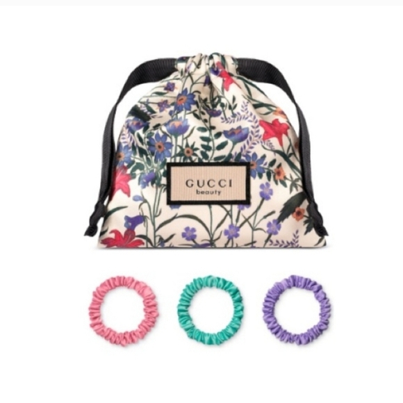 🔹️ GUCCI 🔹️Authentic three hair ties with dust bag ✨️💜 - Picture 1 of 2